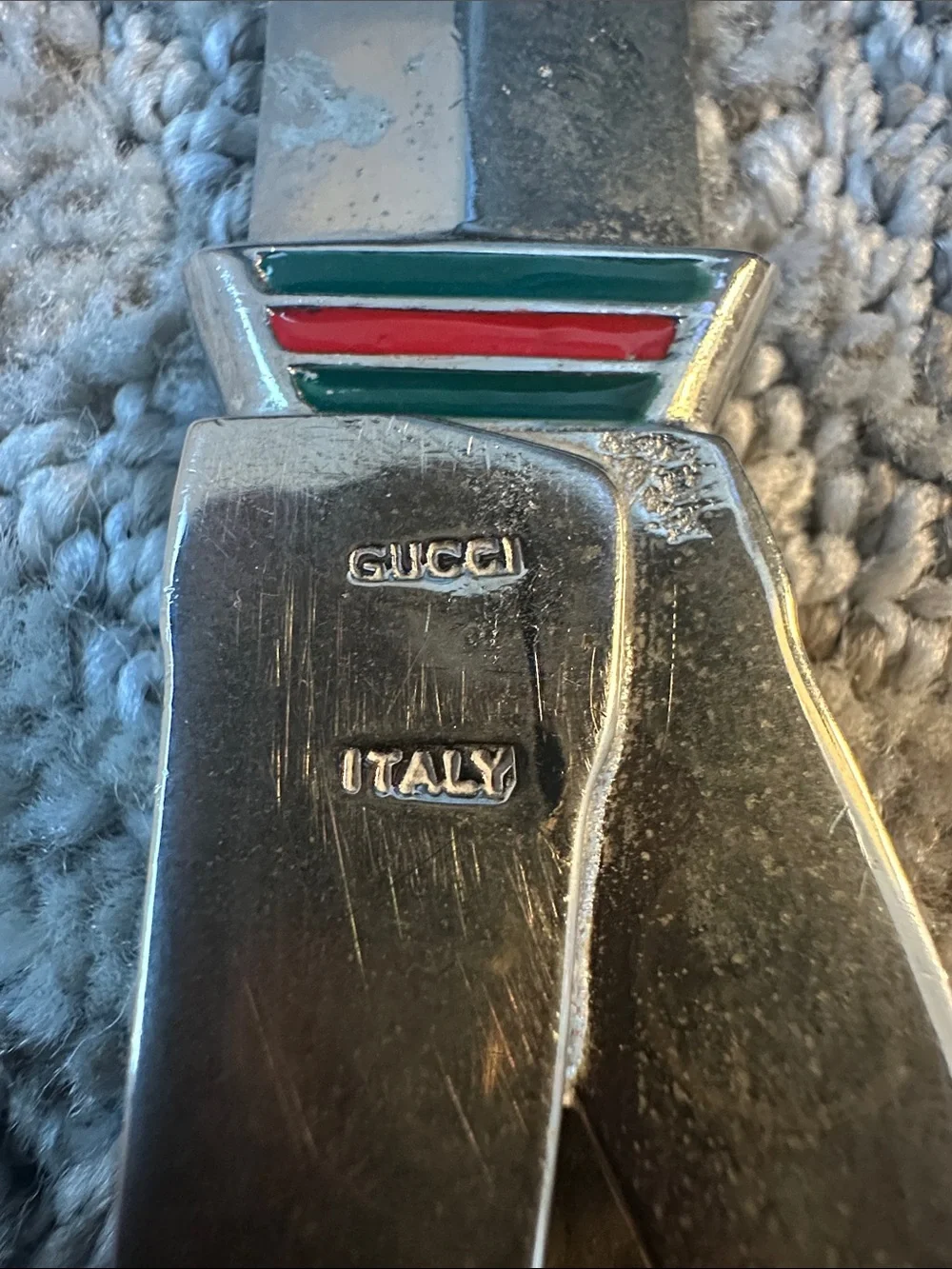 Vintage Gucci Silver Letter Opener with Figural Handle